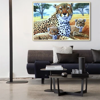 Evershine 5D Dimanta Krāsošana Dzīvnieku Pilna Dimanta Urbšanas Izšuvumi Leopard Priekšstatu Par Rhinestones Jaunas Ielidošanas Rudens Rokdarbi