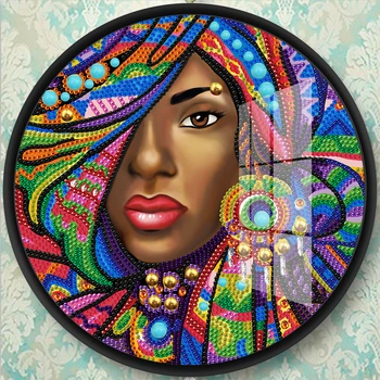 EverShine Dimanta Krāsošana Speciālās Formas Sieviete DIY 2gab/komplekts Dimanta Izšūšanas Ar Rāmi Handwork Mākslas Portretu Sienas Dekoru, Dāvanu