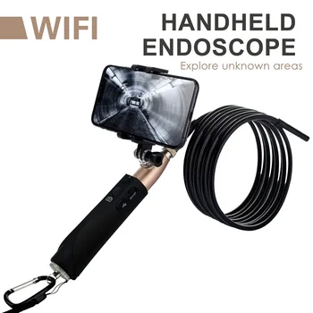 F110 WIFI Rokas Endoskopu, 8mm 8LED 3m čūska Grūti Kabeļu Ūdensizturīgs borescope Android, IOS Endoscopio Pārbaudes Kameru, dāvanu kastē