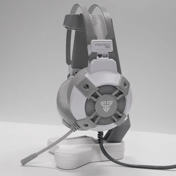 FANTECH HG11 Balts Spēļu Austiņas LED 7.1 Telpiskās Skaņas Austiņas Ar Mikrofonu DATORU PS4 NS IESLĒDZIET Austiņu Spēlētājs