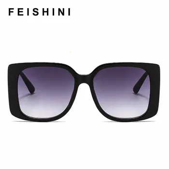 Feishini Zvaigžņu Noslēgta Kvalitātes Saulesbrilles Sievietēm, Lielizmēra Kvadrātveida UV Aizsardzību, Dāmas Briļļu Modes Saule Glassees Vintage