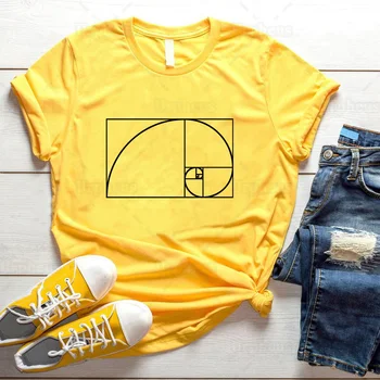 Fibonači Spirāli, T-Kreklu Unikālā Zinātnes Matemātika Zelta Attiecība Super Inženieris Krekls Lieliska Dāvana T-Veida