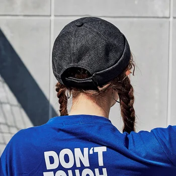 Firmas Korejas Galvaskausa Vāciņu Vīriešu Kokvilnas Gorro Beanie Cepure Vasarā, Rudenī Īsā Brimless Hip Hop Cepures Pieaugušajiem Bērniem, Pārsegs Sieviešu Cepures