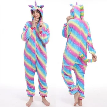 Flaneļa Koala Kigurumi silts dzīvnieku onsie Pidžamas pāris pidžamas Sieviešu Onesie sleepwear Kigurumi Unicorn Dūriens Cute apģērbs