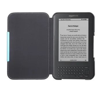 Flip Grāmatas vāka lietā par Amazon Iekurt 3 3 D00901 Ereader ādas kabatas gadījumā magnēts closured Kindle Keyboard (3rd Gen) maisiņš
