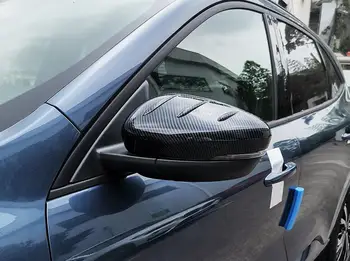 Ford Kugas Aizbēgt 2020 2021 ABS Chrome Oglekļa Šķiedras Atpakaļskata Spoguļa Vāciņš Melns Backup spoguļa Pārklājums Klp Auto Piederumi