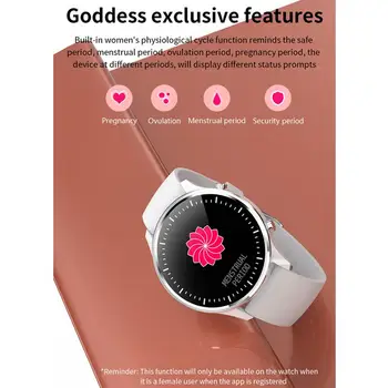 G21 Smart Skatīties Sieviešu DIY Skatīties Sejas IP68 Ūdensnecaurlaidīga Pulkstenis Fitnesa Tracker Sirds ritma Monitors 1.28 collu skārienekrānu Kārtā Ekrāns