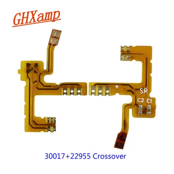 GHXAMP Austiņas Crossover, kas Pārvietojas Dzelzs Frekvences Dalītāju, Lai 29689 +22955 30017+22955 2 veids 3 veidu Austiņu Aksesuāri, 1 Pāris