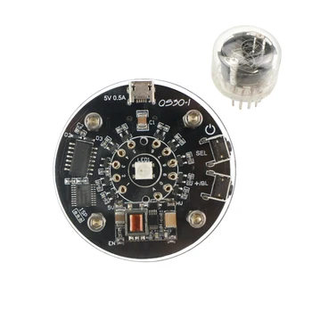 GHXAMP Viena Caurule, kas Spīd Pulkstenis QS30-1 SZ30-1 nixie pulkstenis RGB LED Audio Elektronisko Piederumi DC5V USB