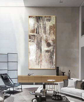 Gleznas, sienas dekori brūna Roku apgleznoti audekli, eļļas gleznas, abstraktas mākslas audekla sienas mūsdienu audekls gleznošanai, lai dzīvojamā istaba
