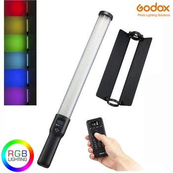 Godox LC500R RGB LED Gaismas Stick mīksto 2500K-8500K Bi-Color Pilnu Krāsu gaismas Efektiem CRI 96 TLCI ar Tālvadības pulti Barndoor