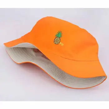 Gudrs Korejas Stila Sieviešu Tropu Augļu Kausa Cepuru Izšūšana Ananāsu Zvejas Cepure Oranža, Melna, Rozā