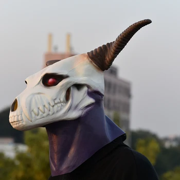 Halloween Masku Cosplay Anime Seno Magus' Līgava Elijs Ainsworth Burvju Padarīt Līgava Puses Masku Maskas Lateksa Šausmu Dzīvnieku