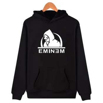 Hip Hop Stilā, Eminem Modes Vīriešu pelēkā vārna Moleton Masculino Plus Lieluma Gadījuma Zaudēt Hoodies sporta Krekls Rudens Tracksuit Karstā Pārdošanas