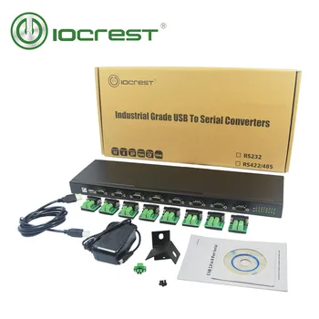 IOCREST USB 2.0 8-port Sērijas RS422 RS485 DB 9 Pārveidotāja adapteris FTDI mikroshēmojums ar serial adapteri