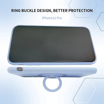 IPhone 12 Pro Max Gredzenu Stāvēt Telefonu Gadījumā Par Apple iPhone 12 Mini Mīksta Silikona Aizmugurējo Vāciņu Priekš iPhone 12 TPU Turētājs Gadījumos