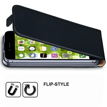Iphone 7 Capa Classic Magnētisku Klipsi Design Premium Ādas Vertikālā Flip Case Cover iPhone 4s 6 6s 5 5S SE 5C 6, plus 8 X