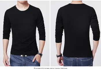 Ir 2021. MRMT vīriešu T krekls 3 standarta krāsas, ar garām Piedurknēm Slim T-krekls jauniem vīriešiem, Dzidri krāsu tee kreklu 3XL izmērs O kakla Bezmaksas Piegāde