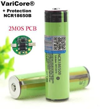Jaunas īpaši Aizsargājamas 18650 NCR18650B 3400mah Uzlādējams akumulators 3.7 V, ar PCB Lukturīšu baterijas