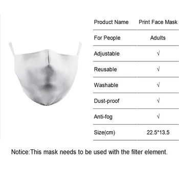 Jauns Dizains Sexy Sarkanu Muti Print Sejas Maskas Lielu Muti Sērija Auduma Maska Mazgājams Pieaugušo PM2.5 Aizsardzības Putekļu Maskas Atkārtoti