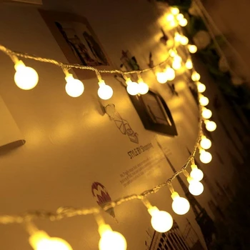 JAUNU 2M 5M 10M USB 5V Pasaulē Bumbu LED string gaismas Ziemassvētku brīvdienās, kāzu svinības, svētku dekorēšana Vainags Pasaku gaismas