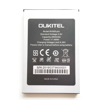 Jaunu 4600mAh Rezerves Akumulatoru Oukitel K4000 Pro Batterie Baterij Mobilais Mobilo Telefonu Baterijas