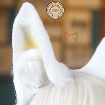 Jaunu Arknights Platīna Cosplay Prop Zirgu Ausis Hairhoop Hheadband Anime Spēli Halovīni Kostīms Piederumi Roku Darbu