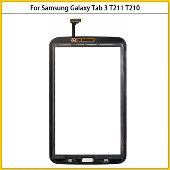 Jaunu T211 Ekrāns Samsung Galaxy Tab 3 7.0 SM-T210 SM-T211 T210Touch Ekrāna Panelis Digitizer Sensors Lcd Priekšējā Stikla Replac