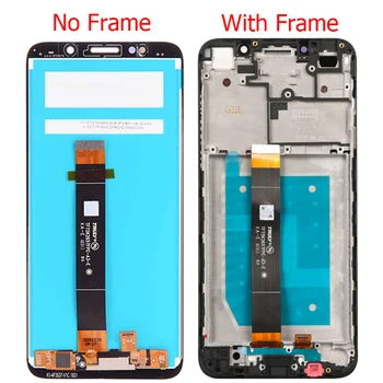 Jaunu Y5 Pro 2018 LCD Huawei Y5 2018 Displejs Ar Rāmi, Pieskarieties Ekrānam 5.45