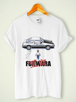Jaunā Sākotnējās D Fujiwara Anime Multfilmu Auto Classic Gadījuma T-Krekls, S,M,L,XL,2XL,3XL2018 Modes Zīmolu Vīriešu Īsām Piedurknēm Tee Krekli