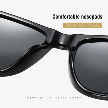 JIFANPAUL Saulesbrilles Classic Laukumā Brilles Vīriešu Modes Black Sunglass UV400 Pārklājuma Objektīvs Braukšanas Brilles Vīrieši/Wome