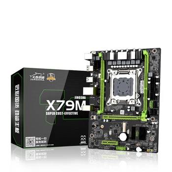 JINGSHA X79 LGA2011 Pamatplates CPU USB3 MATX.0 SATA3 PCI-E NVME M. 2 SSD X79 LGA 2011 Motherbboard Dual Channel DDR3 līdz 64GB