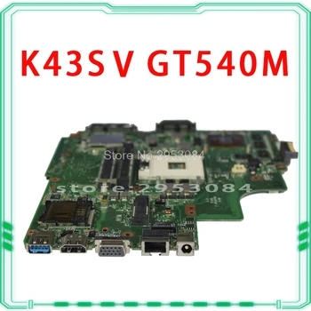 K43SV Mātesplati REV4.1 GT540M /GT630M 1GB USB3.0 Asus A43S X43S Klēpjdators mātesplatē K43SV Mainboard K43SV Mātesplati