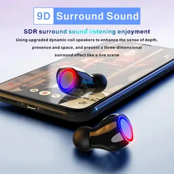 Karstā Pārdošanas Sākotnējā TWS Bluetooth Austiņas 5.0 Touch Mūzikas Bezvadu Austiņas Stereo Bass Austiņas Taisnība Bezvadu Earbuds Pamata
