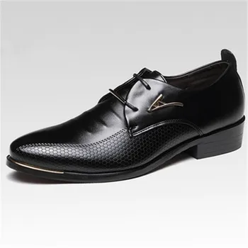 KIPERANN Luksusa zīmolu klasiskās vīriešu norādīja, kleita, kurpes vīriešu lakādas melnā kāzu kurpes Oxford kleitu, kurpes, deju kurpes