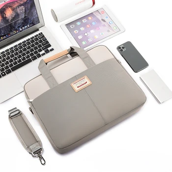 Klēpjdators Piedurkne Computer Case For Macbook Air, Pro 13.3 14 Dell Hp Acer 15.6 Collu Triecienu Izturīga Ūdensdroša Plecu Notebook Bag