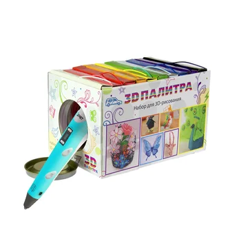 Komplekts 3D pildspalva zila + paleti TAA 3d pildspalva Plastmasas rokturi pilns komplekts bērniem printeri Drukāšanu mājās Rotaļlietas, Dāvanas dzimšanas dienā, Zīmēšanas Radošumu diy