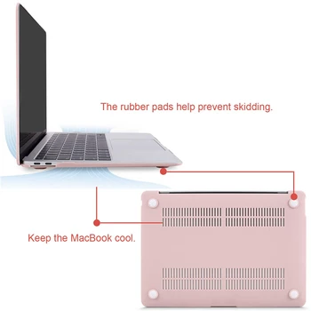 Kristāla\Matēts Laptop Case For Macbook Pro Retina Gaisa 11 12 13 15 16 Vāks 2020 