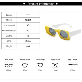 Kvadrātveida Hip Hop Saulesbrilles Sieviešu Vīriešu Modes Smieklīgi, Saules Brilles Unisex Unikālo Ovāls Konfektes Krāsu Brilles Gafas UV400 M102