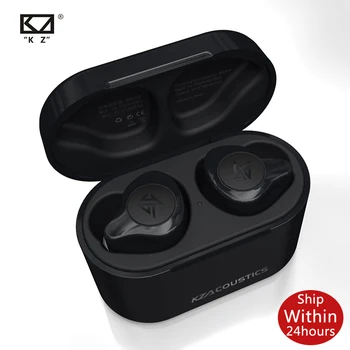 KZ S2 Bezvadu Austiņas TWS Taisnība Bluetooth v5.0 Hibrīda 1DD+1BA Spēle Earbuds Touch Control Trokšņa Slāpēšanas Sporta Austiņas