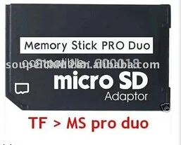 L Micro SD, TF, lai Atmiņas karte MS Pro Duo Adapteri PSP converter Atbalsta 4GB 8GB 16GB 32GB 64GB 20pcs piezīme: onlyl adapteri