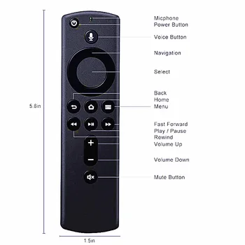 L5B83H Amazon Fire TV Stick 4K Straumēšanas Multivides Player2020 Edition Release & 4K 2nd Gen Uguns TV Stick Balss Tālvadības pults