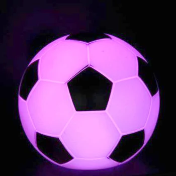 Labākā dāvana bērniem Krāsas Maiņa futbola LED Nakts Gaisma Noskaņu Ziemassvētku Puse mājas Apdare nightlight lampas