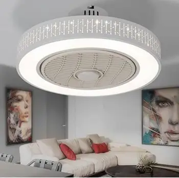 LED apgaismojuma intensitātes tālvadības griestu Ventilatori lampas Neredzams Lapas 50cm Mūsdienu vienkāršas mājas apdare Apgaismes iekārtas