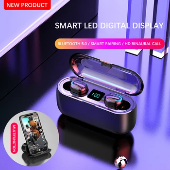 Led Displejs, Bluetooth Austiņas Bezvadu Austiņas TWS Stereo Earbuds Ūdensizturīgs Trokšņa Slāpēšanas Austiņas Ar MicBluetooth 5.0