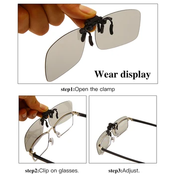 LongKeeper Klipu Par Polarizētās Saulesbrilles, Vīriešu, Sieviešu, Dzeltena Nakts Redzamības Saules Brilles Anti-Glare Vadītāja Brilles Āra Ieplests