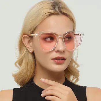 LONSY Saulesbrilles Sievietēm, Vīriešiem Luksusa Zīmolu Dizainera Retro Apaļā Saules Brilles Sieviešu Toņos lunettes de sol femme