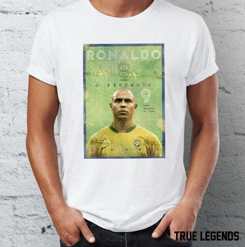Luis Nazario Ronaldo Da Lima T Krekls Il Fenomeno Brazīlijas Futbola Futbola Elks