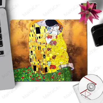 MaiYaCa Vintage Vēss skūpsts Gustava Klimta Glezna Liels Peli Mat Datora peles paliktnis, lai cs dota 2 LOL bezmaksas peles paliktņa