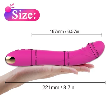 Maksts Klitora Stimulators Massager 10 režīmi, Soft Masturbator Seksa Produkti Sievietēm Sieviešu Pieaugušajiem reāls Vibrators, dildo